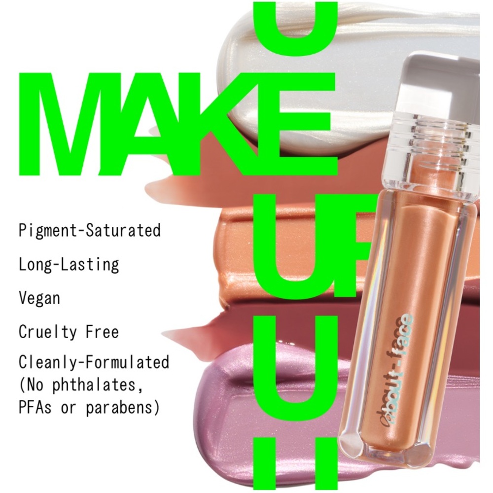 About-Face Light Lock Lip Gloss in Such Great Heights NIB